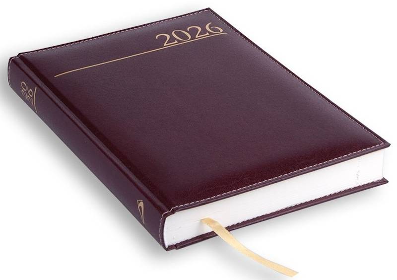 Kalendarz / Terminarz 2026 B6 MADRID - bordowy