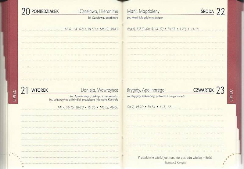 Kalendarz / Terminarz 2026 B7 KOLOROWY - ornament