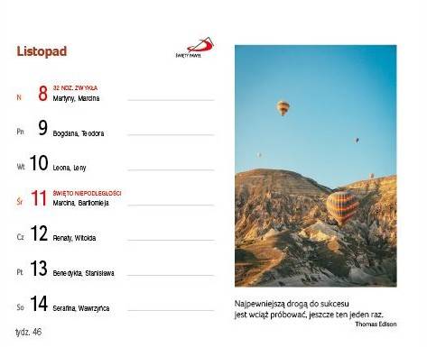 Kalendarz 2026 na biurko - Czas na radość (16x13 cm)