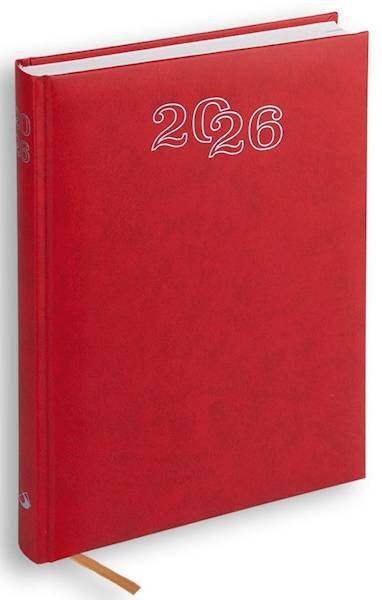 Kalendarz / Terminarz 2026 A5 STANDARD - czerwony