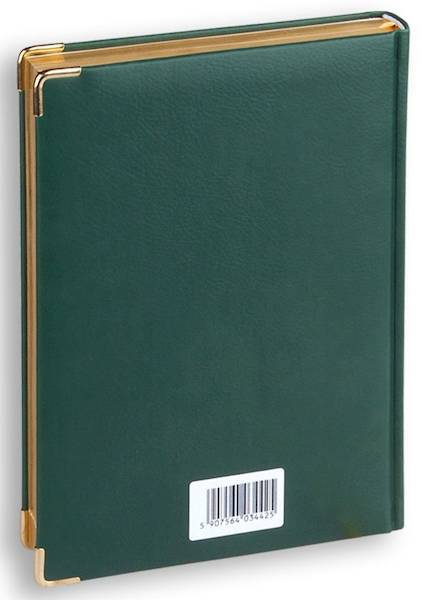 Kalendarz / Terminarz 2026 A5 LUX, złocone brzegi - zielony