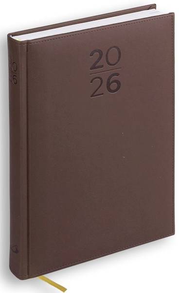 Kalendarz / Terminarz 2026 A5 PRINT - brązowy