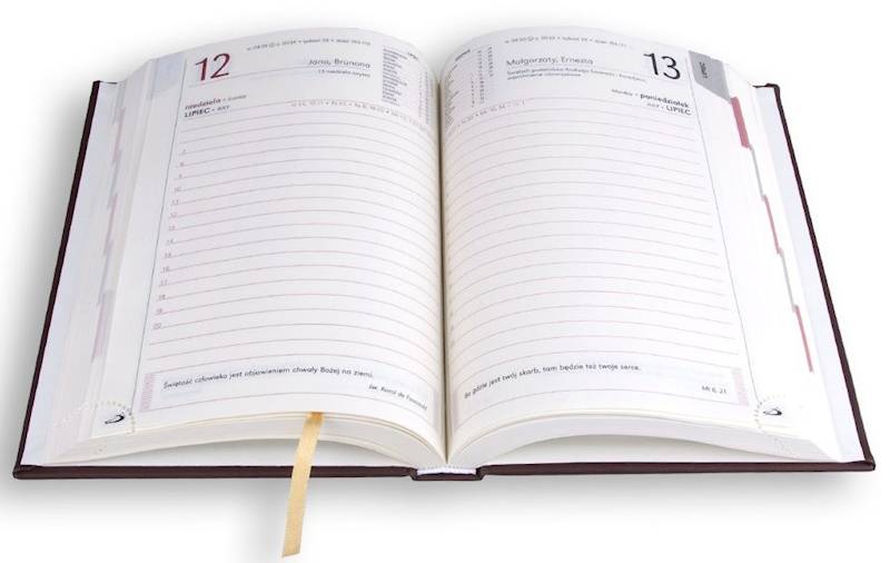 Kalendarz / Terminarz 2026 A5 PRINT - brązowy