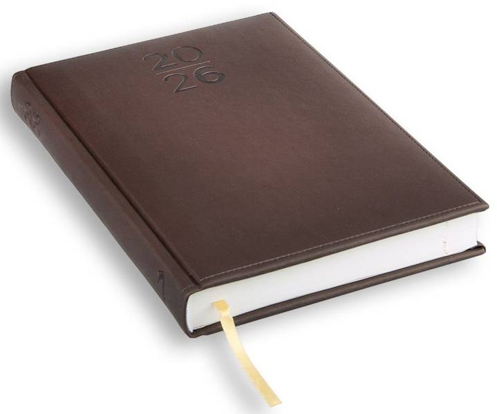 Kalendarz / Terminarz 2026 A5 PRINT - brązowy