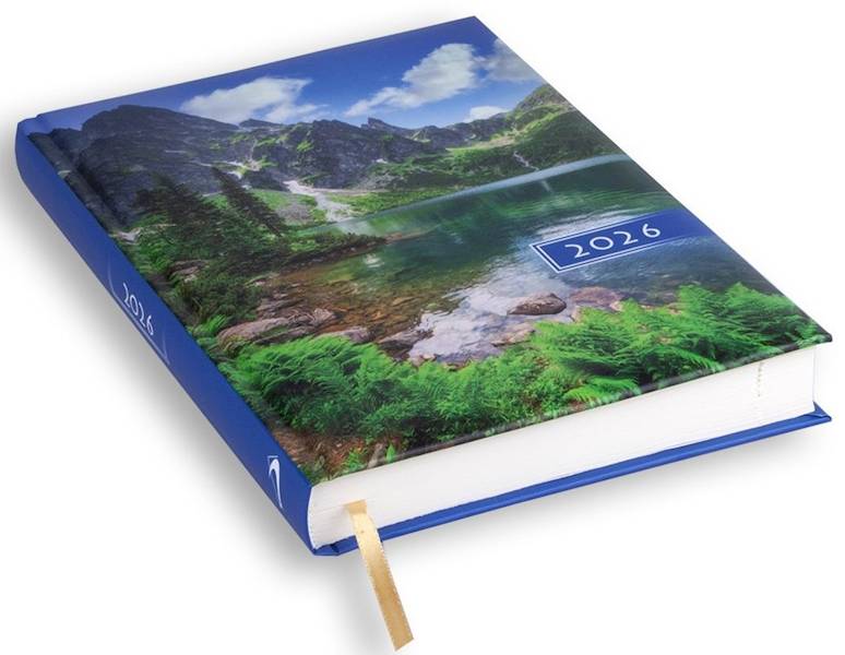 Kalendarz / Terminarz 2026 A5 KOLOROWY - krajobraz