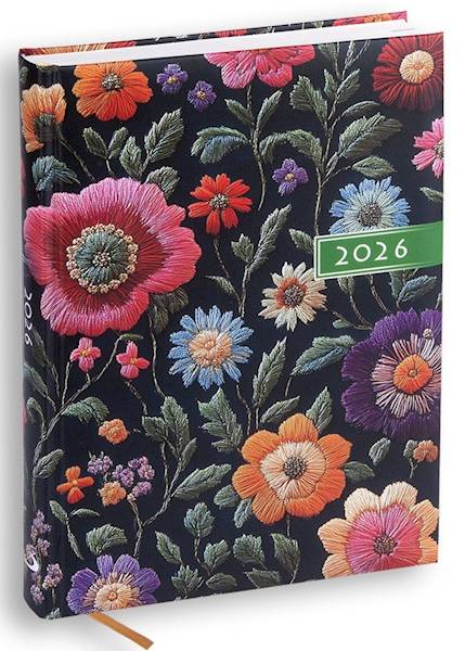 Kalendarz / Terminarz 2026 A5 KOLOROWY - kwiaty