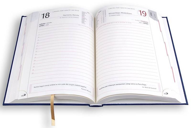 Kalendarz / Terminarz 2026 B6 STANDARD - turkusowy