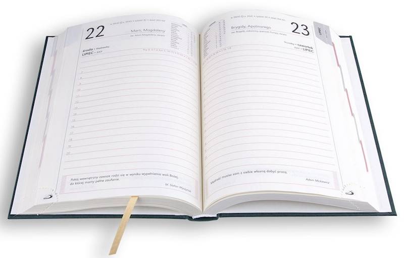 Kalendarz / Terminarz 2026 B6 STANDARD - zielony