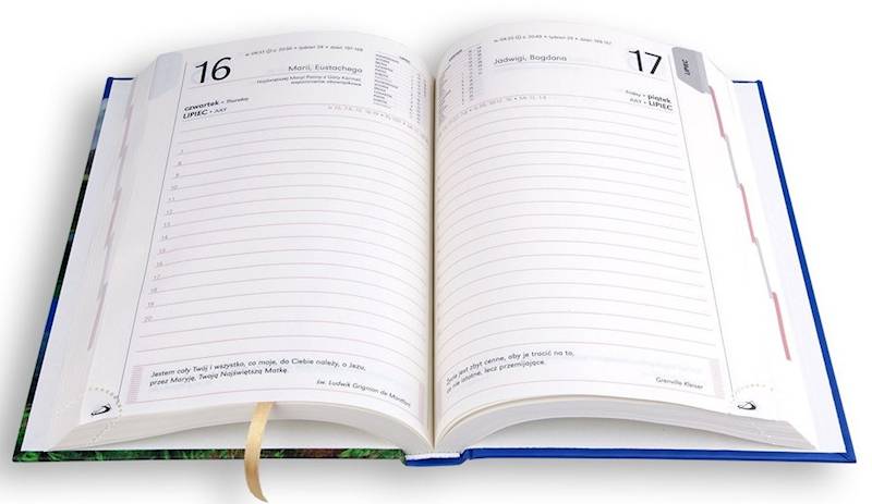 Kalendarz / Terminarz 2026 B6 KOLOROWY - anioł