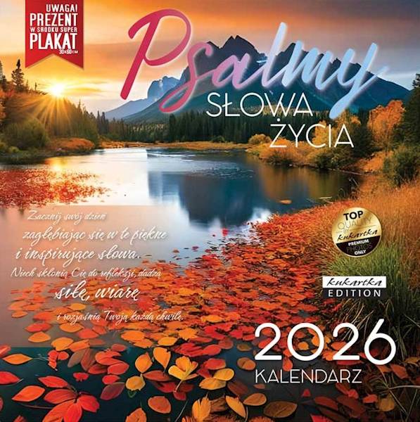 Kalendarz 2026 ŚCIENNY (kukartka) - PSALMY SŁOWA ŻYCIA