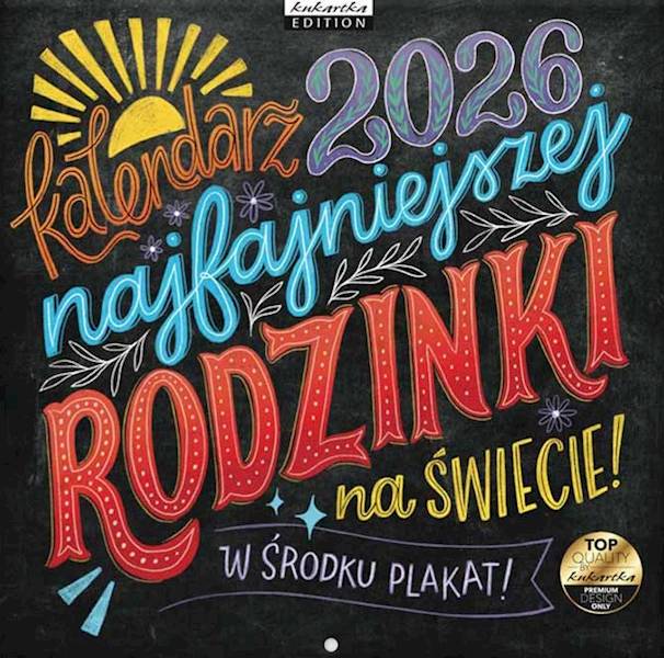Kalendarz 2026 ŚCIENNY (kukartka) - TABLICA RODZINKI
