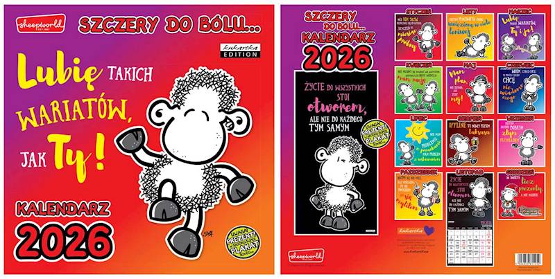 Kalendarz 2026 ŚCIENNY (kukartka) - SHEEP SZCZERY