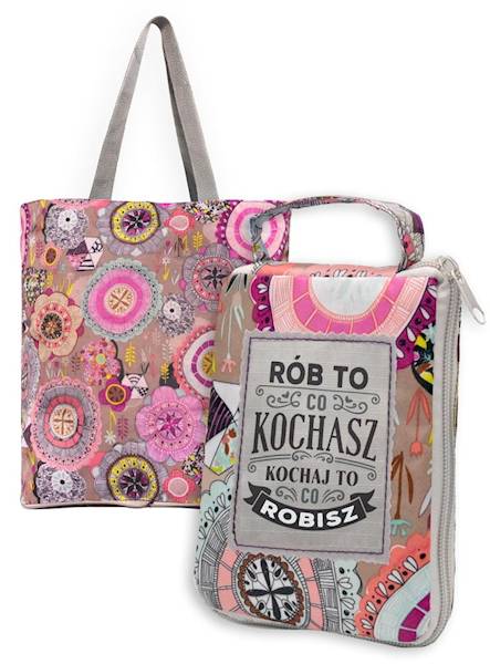 Torba na zakupy: "RÓB TO CO KOCHASZ KOCHAJ TO CO ROBISZ" ZT-018