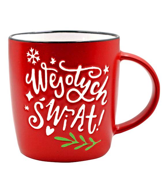 Kubek kukartka "Wesołych ŚWIĄT!" 350 ml UP-023