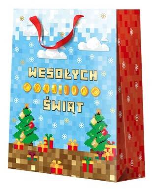 BIG XXL Torba prezentowa Dziecięca "Boże Narodzenie" 40,6x55,8x20,3 cm QJ-001 wzór 1