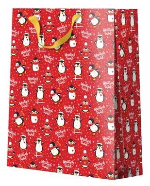 BIG XXL Torba prezentowa Dziecięca "Boże Narodzenie" 40,6x55,8x20,3 cm QJ-001 wzór 3