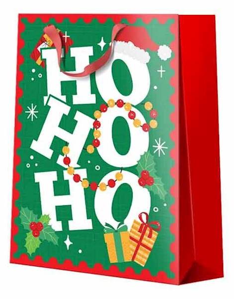 BIG XXL Torba prezentowa Dziecięca "Mikołaje" 40,6x55,8x20,3 cm QJ-003 wzór 1