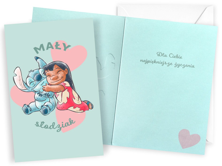 Karnet z kopertą: Urodziny dziecięce (Lilo i Stitch) DHS-032