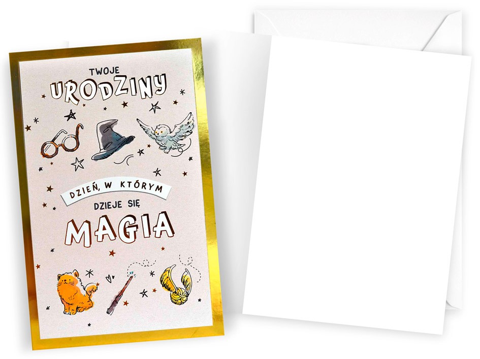 Karnet z kopertą: Urodziny dziecięce (Harry Potter) DHS-019