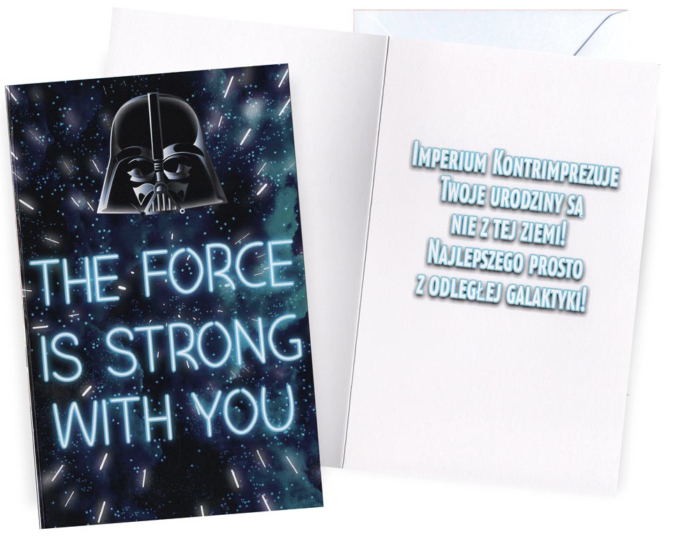 Karnet z kopertą: Urodziny dziecięce (Star Wars) DHS-009