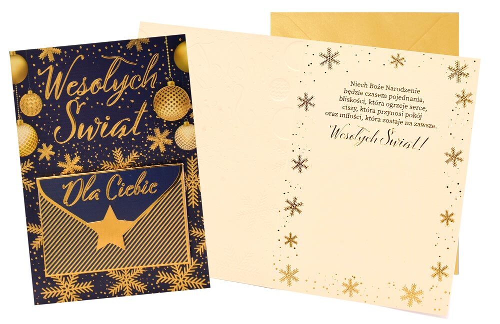 Karnet z kopertą - Boże Narodzenie + MINI KOPERTA DK-1357