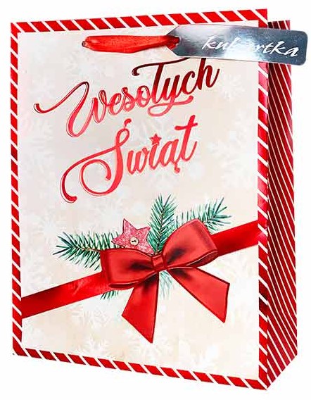 Torba prezentowa Boże Narodzenie 33x45,6x15 cm QXL-207 wzór 2