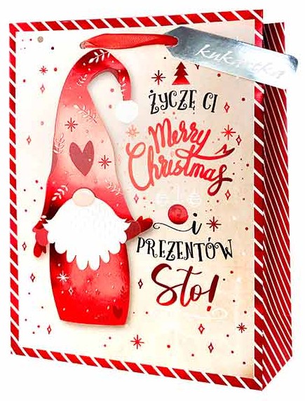 Torba prezentowa Boże Narodzenie 33x45,6x15 cm QXL-207 wzór 4