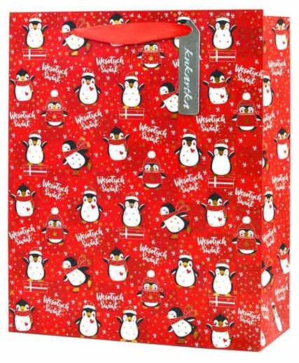 Torba prezentowa dziecięca Boże Narodzenie 26x32,3x12,5 cm QL-359 wzór 1