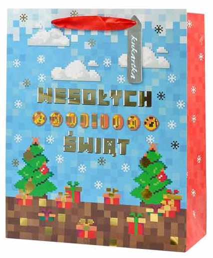 Torba prezentowa dziecięca Boże Narodzenie 26x32,3x12,5 cm QL-359 wzór 4