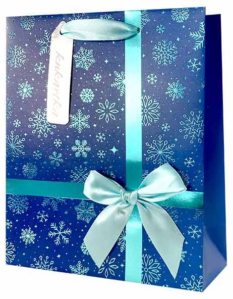 Torba prezentowa z kokardą Boże Narodzenie 33x45,6x15 cm QPXL-063 wzór 3