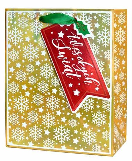Torba prezentowa Boże Narodzenie 12,8x17,9x8 cm QPS-067 wzór 4
