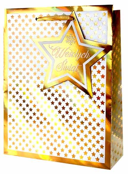 Torba prezentowa Boże Narodzenie 17,7x22,8x9,8 cm QPM-110 wzór 3