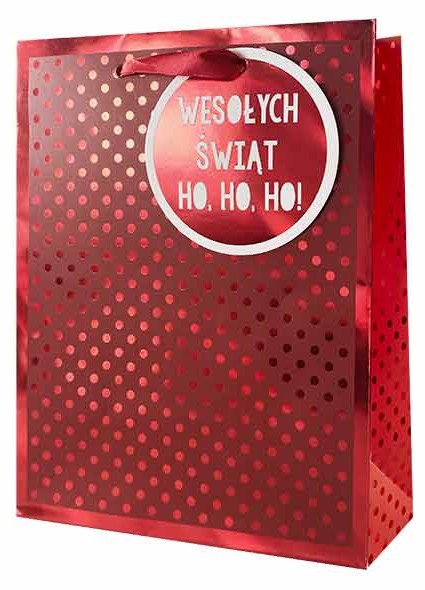 Torba prezentowa Boże Narodzenie 26x32,3x12,5 cm QPL-114 wzór 2