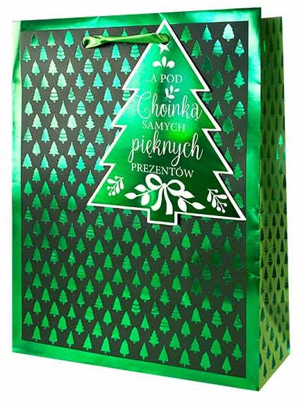 Torba prezentowa Boże Narodzenie 33x45,6x15 cm QPXL-064 wzór 1