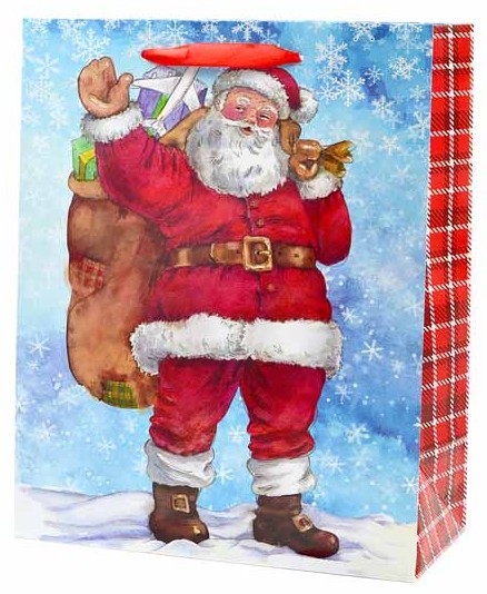 Torba prezentowa Mikołaje Boże Narodzenie 13x17,9x8 cm TS-099 wzór 4