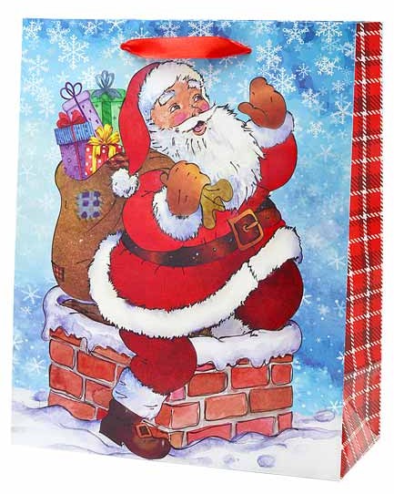 Torba prezentowa Mikołaje Boże Narodzenie 33x45,4x15 cm TXL-106 wzór 2
