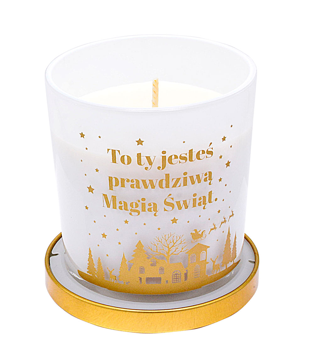 Świeca zapachowa Boże Narodzenie "To Ty jesteś..." (wanilia) ZS-003