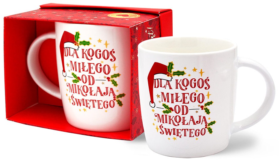Kubek kukartka TOP Boże Narodzenie "Dla kogoś miłego..." 350 ml TOP-028