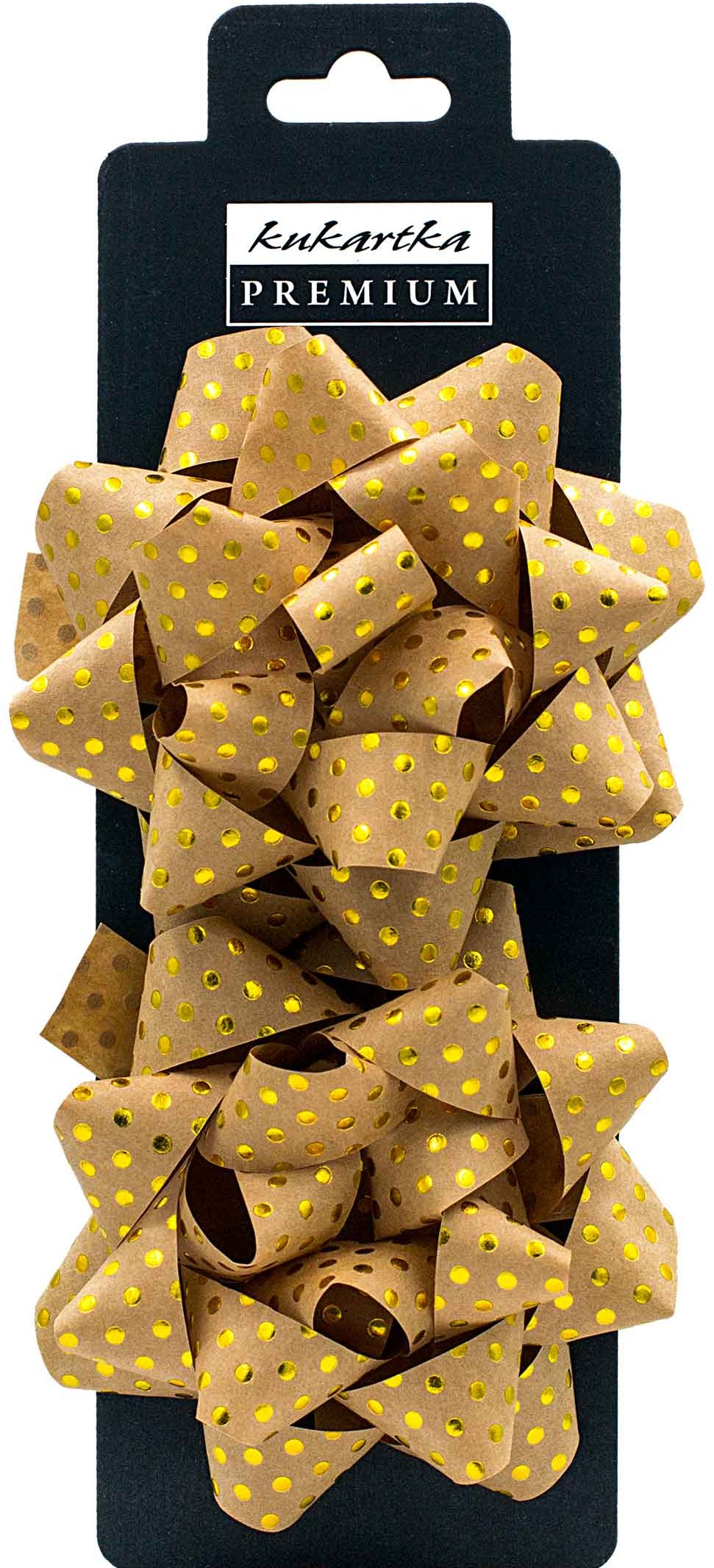 Kokardy ozdobne kukartka 2 szt. (złoty) ZKO-002