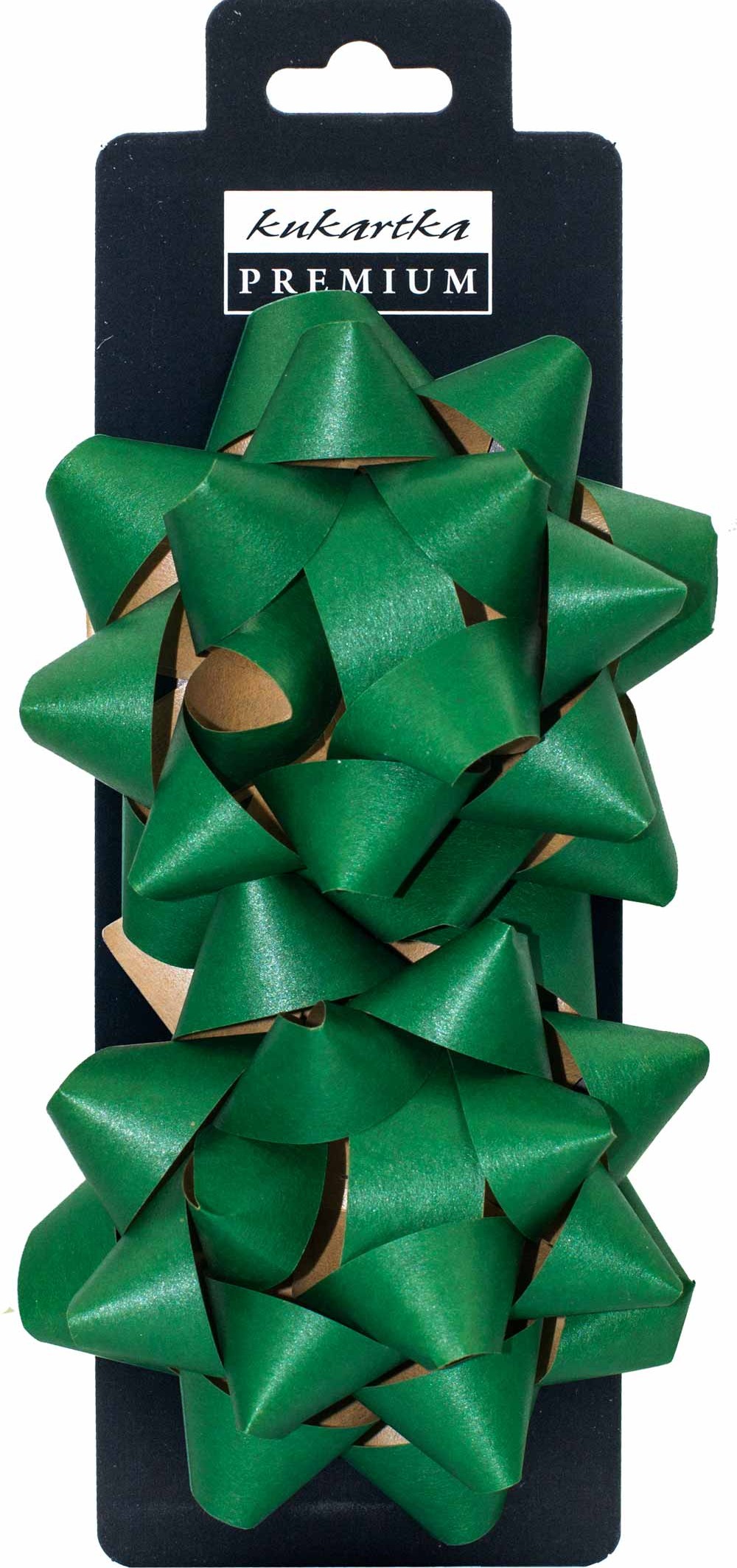 Kokardy ozdobne kukartka 2 szt. (zielony) ZKO-005