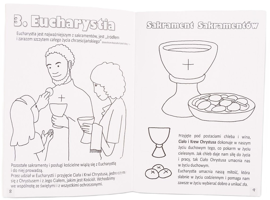 7 SAKRAMENTÓW ŚWIĘTYCH. Kolorowanka z zabawami - Praca zbiorowa