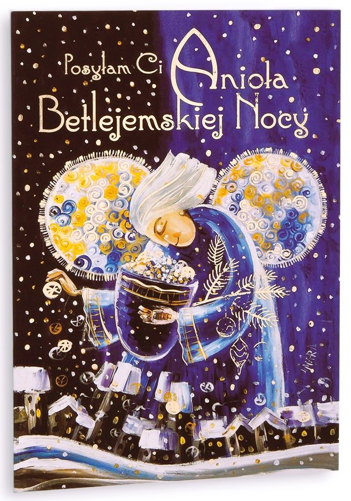 Karnet z kopertą: Z ANIOŁAMI 42. Posyłam Ci Anioła Betlejemskiej Nocy