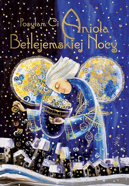 Karnet z kopertą: Z ANIOŁAMI 42. Posyłam Ci Anioła Betlejemskiej Nocy