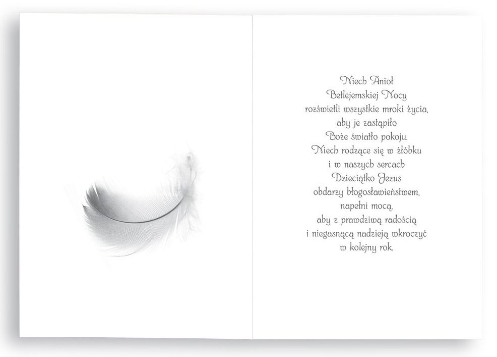 Karnet z kopertą: Z ANIOŁAMI 42. Posyłam Ci Anioła Betlejemskiej Nocy