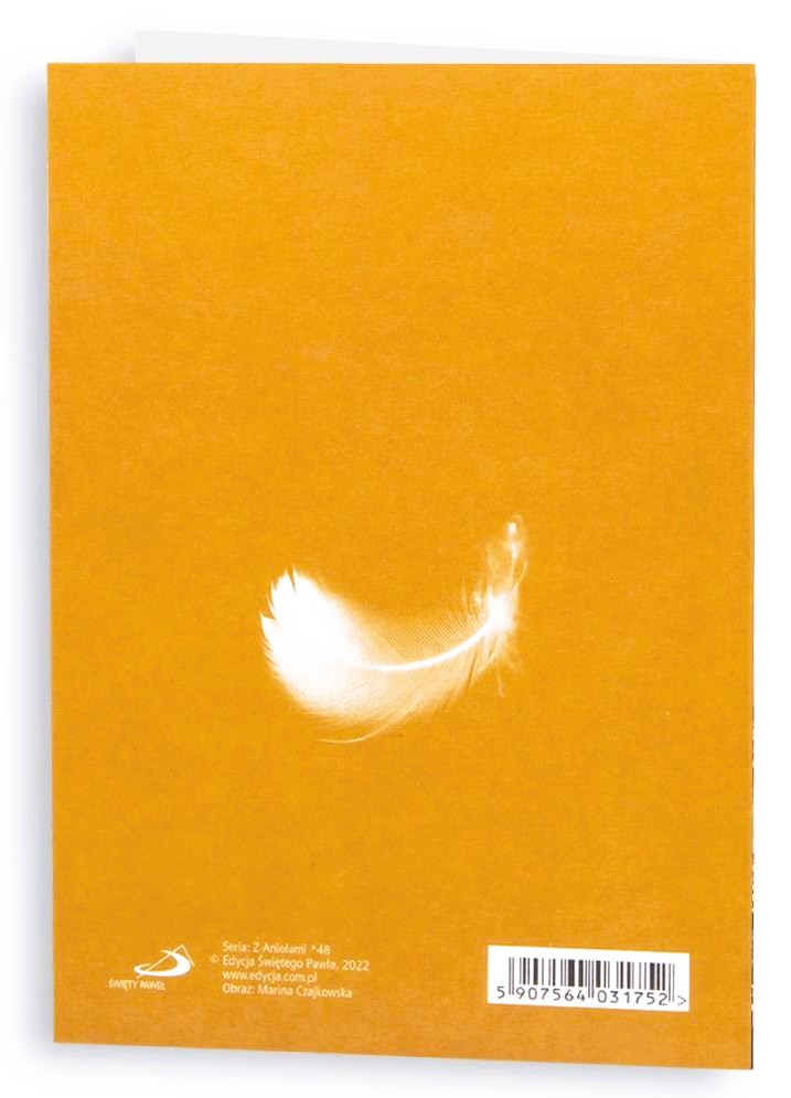 Karnet z kopertą: Z ANIOŁAMI 48. Posyłam Ci Anioła Gwiazdy Betlejemskiej