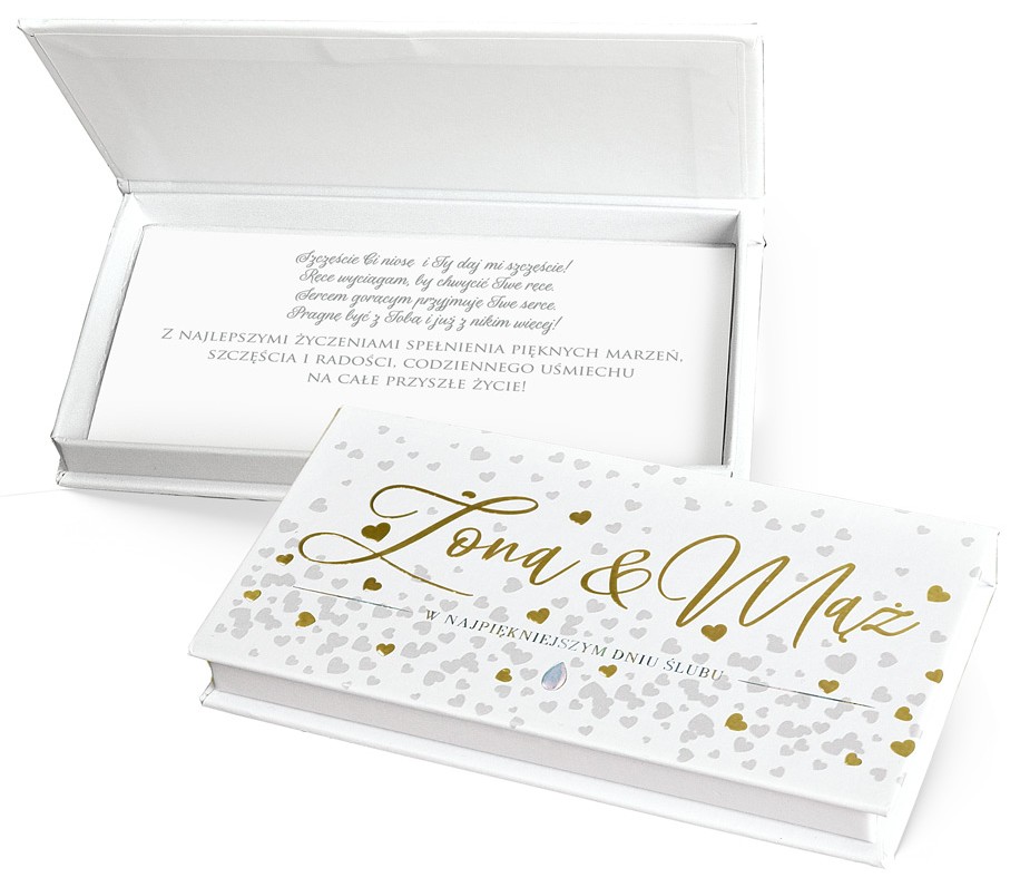 Pudełko ozdobne na banknoty "ŻONA i MĄŻ..." MB-006