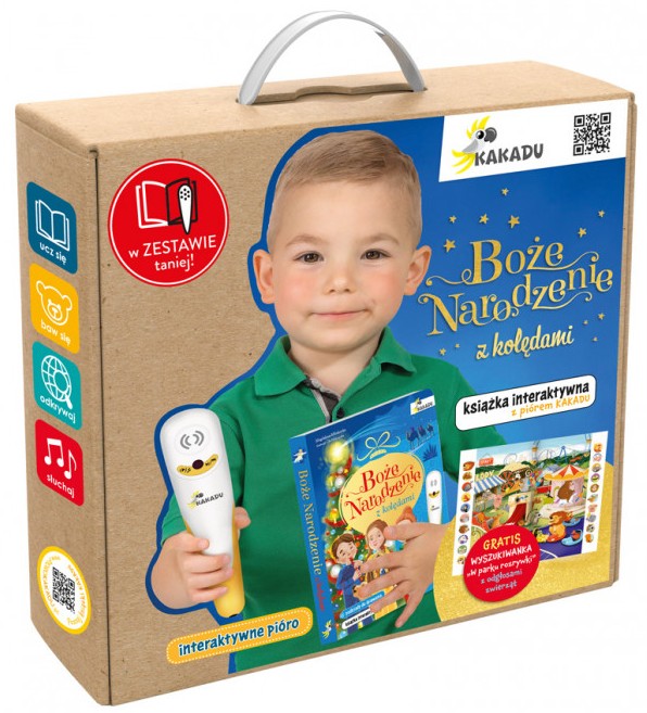 KAKADU: Mówiąca książka interaktywna "Boże Narodzenie z kolędami" + PIÓRO - Magdalena Młodnicka