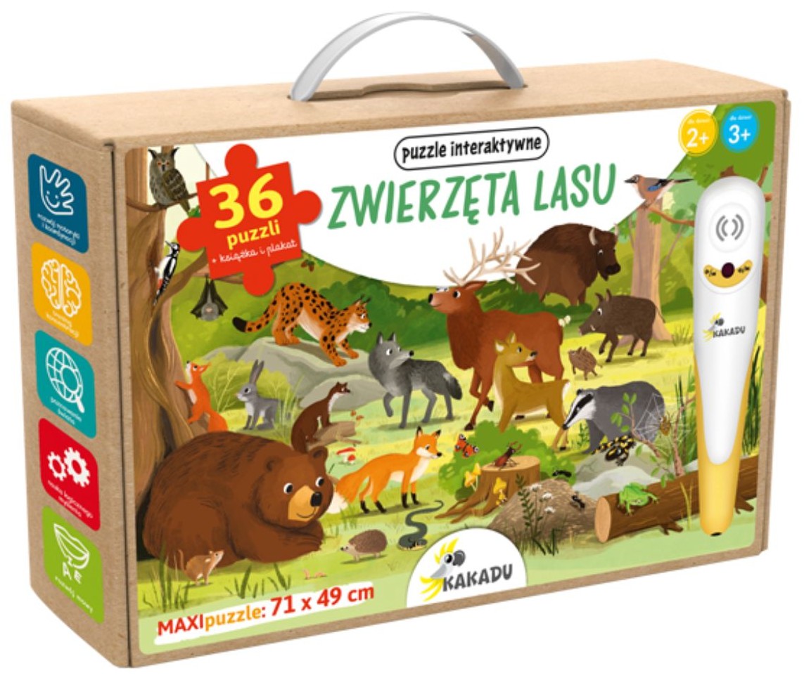 KAKADU: Zwierzęta lasu z mówiącymi puzzlami