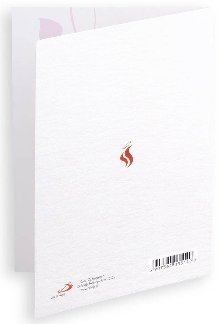 Karnet z kopertą: Ze Świętymi 1 - Życzę Ci opieki Świętej Rity