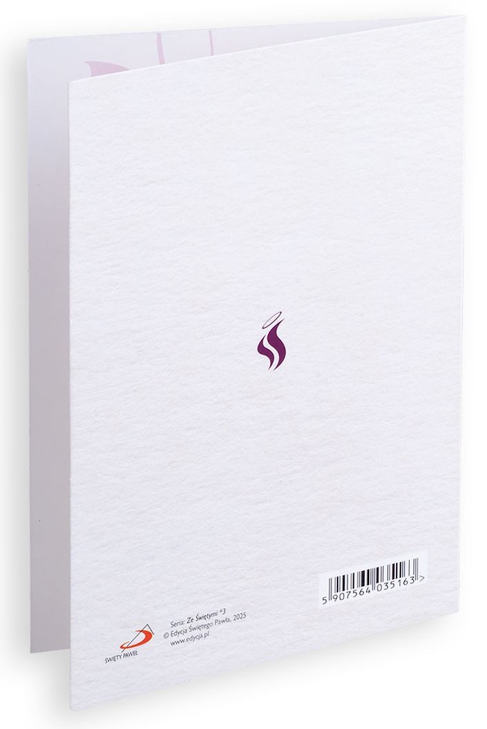 Karnet z kopertą: Ze Świętymi 3 - Życzę Ci opieki Świętej Faustyny